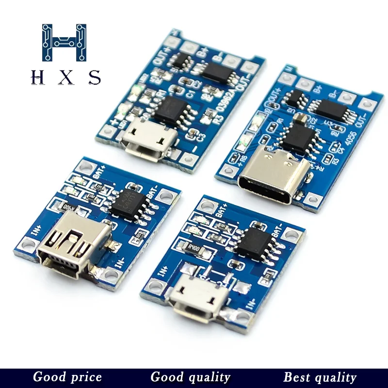 TP4056 модуль зарядного устройства литиевой батареи зарядная плата мини микро Тип c