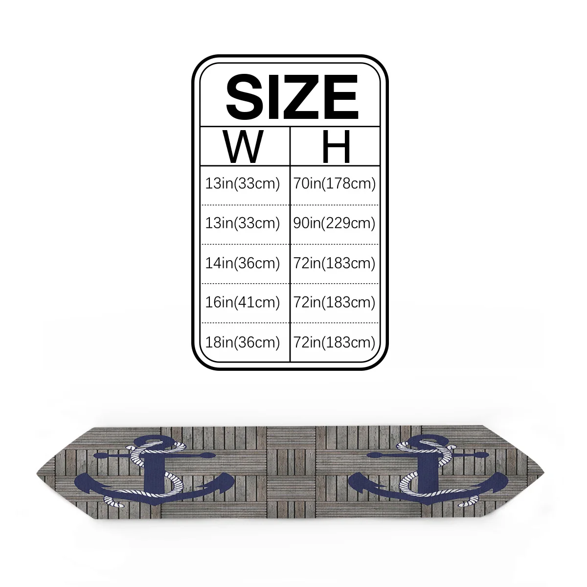 Скатерть в стиле ретро с изображением якоря и дерева декор для кухни скатерть