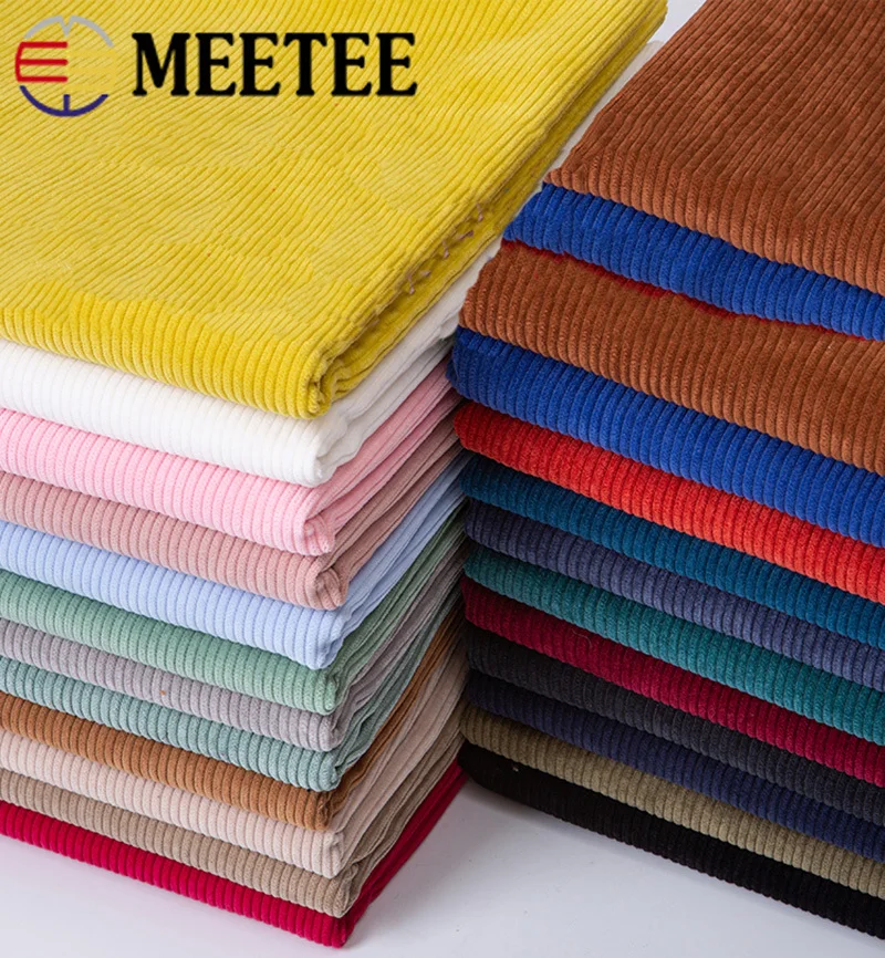 Meetee 50/100X150cm полиэстерная Вельветовая ткань пальто брюки ретро Ткань DIY