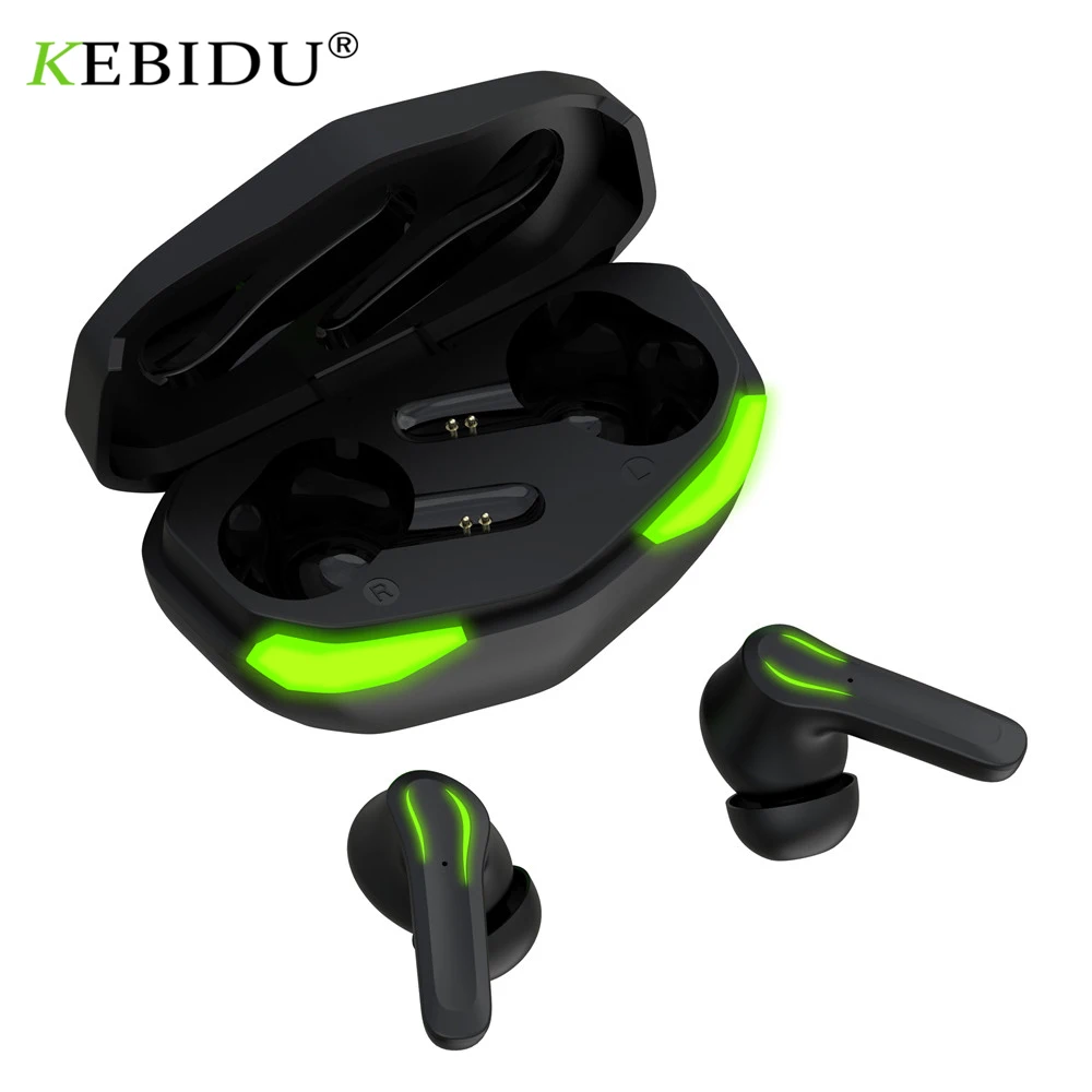 

Игровые наушники Kebidumei TWS Winner, TWS наушники с низкой задержкой, с микрофоном, беспроводная гарнитура с голосовым позиционированием