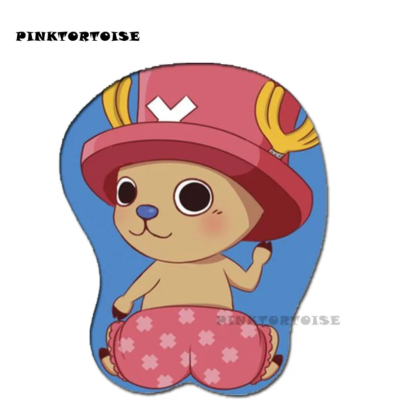 PINKTORTOISE Anime cute Tony Tony Chopper 3D Hip Mouse Pad 3D Soft Chest Mouse Pad Mat Wrist Rest