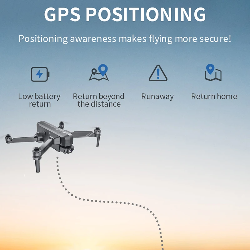 Дрон SJRC F11s камера 4K Pro GPS 5G FPV HD радиус действия 3000 м | Электроника