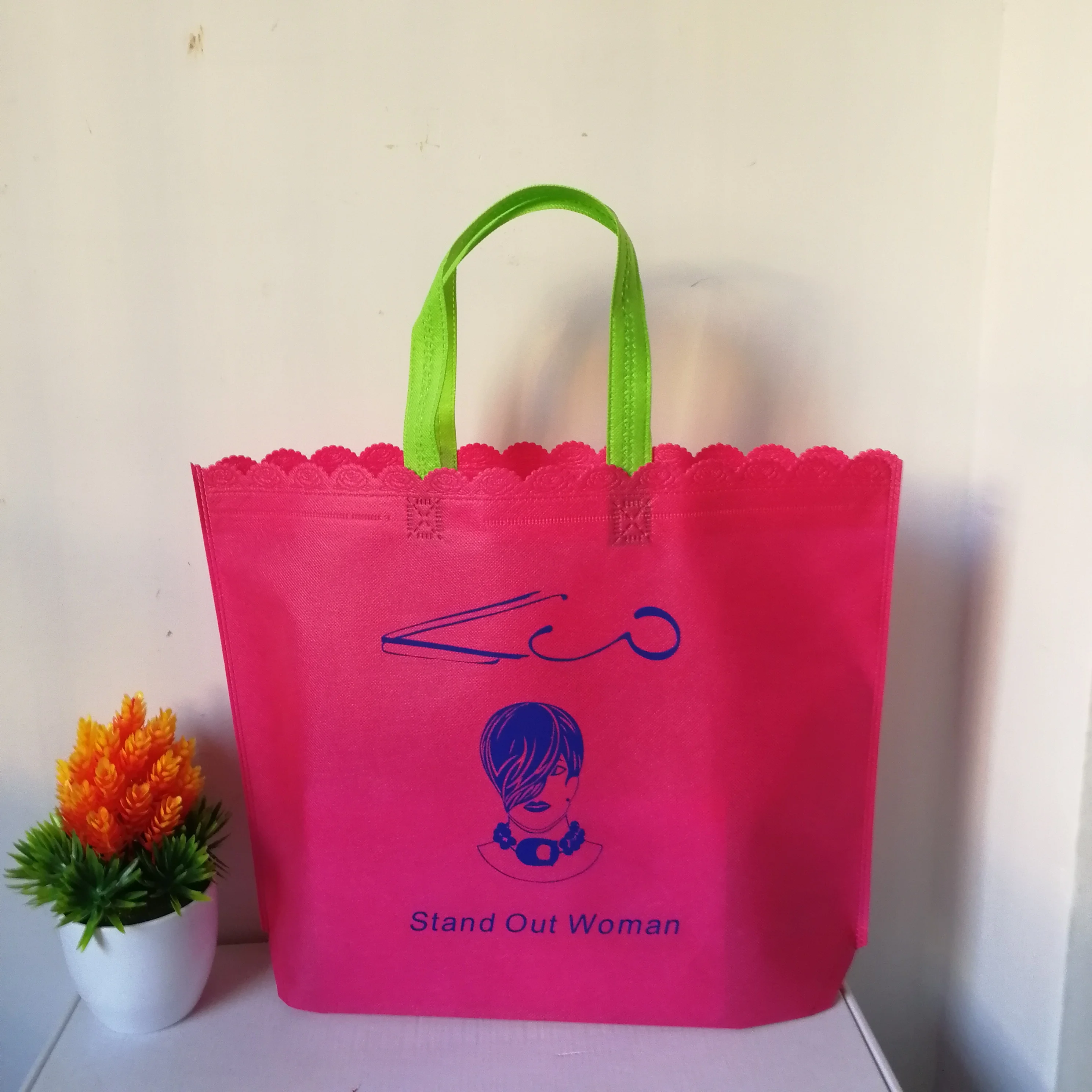 Оптовая продажа 500 шт./лот новая печать на заказ Нетканая сумка для покупок