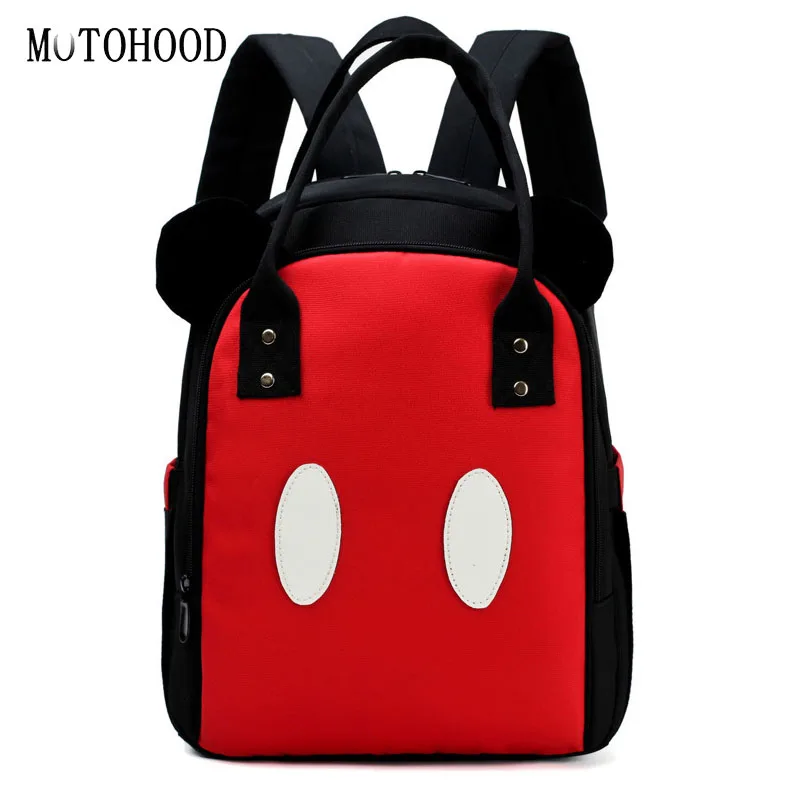 

2021 High capacity Backpack Diaper Bag For Mom Cute Ear Baby Nappy Bag Organizer Diaper Bag Backpack For Women Mother