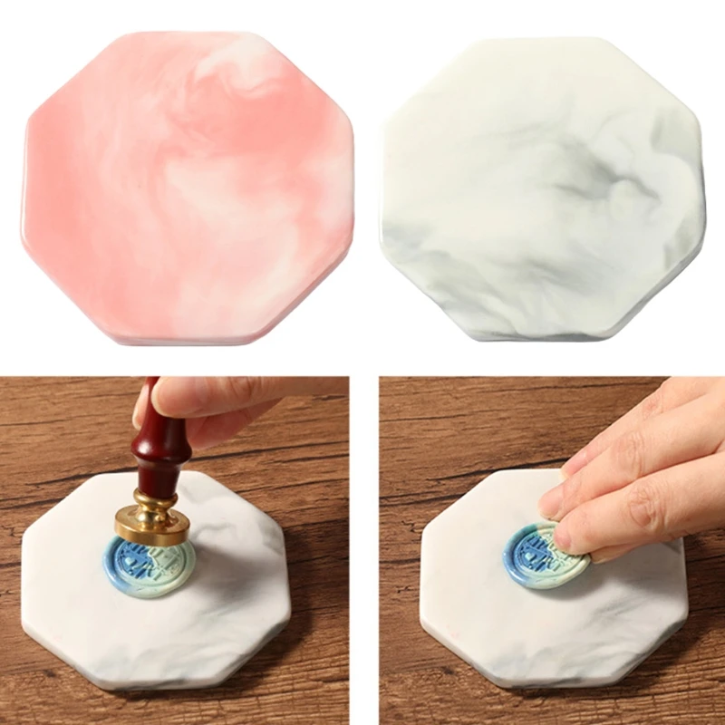 

Octagon Cooling Demoulding Plate Pad Cover Wax Seal Stamp Sealing Beads Pads 23GB