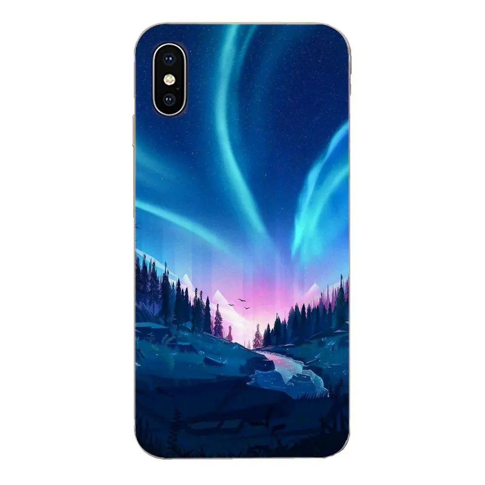 Северное сияние для huawei Honor 4C 5A 5C 5X6 6A 6X7 7A 7C 7X8 8C 8S 9 10 10i 20 20i Lite рro гладкий Чехол из ТПУ