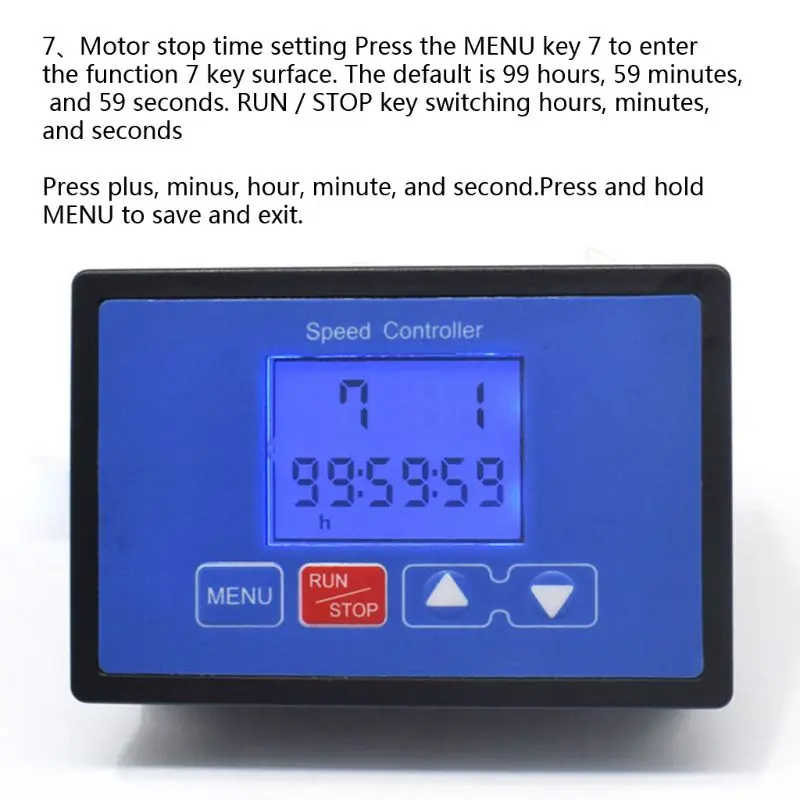 

LCD Smart Digital Display 0~100% Adjustable 30A PWM DC Motor Speed Controller
