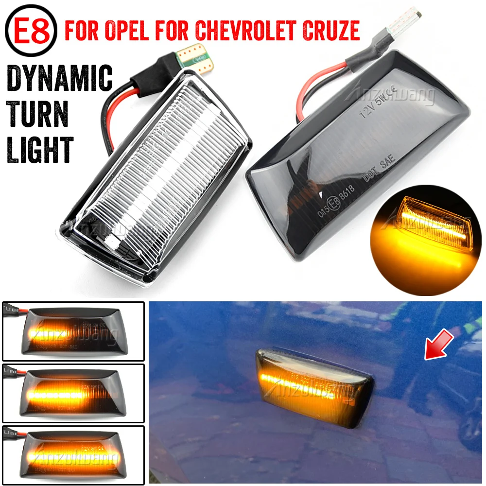 Светодиодные динамичессветодиодный Боковые указатели поворота для Chevrolet Cruze J300