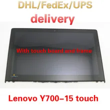 5D10H71488 Original New Full Lenovo Ideapad Y700-15ISK (80NW) FHD 15.6 LCD  LED Touch Screen Digitizer Assembly Bezel