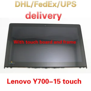 5d10h71488 original new full lenovo ideapad y700 15isk 80nw fhd 15 6 lcd led touch screen digitizer assembly bezel free global shipping