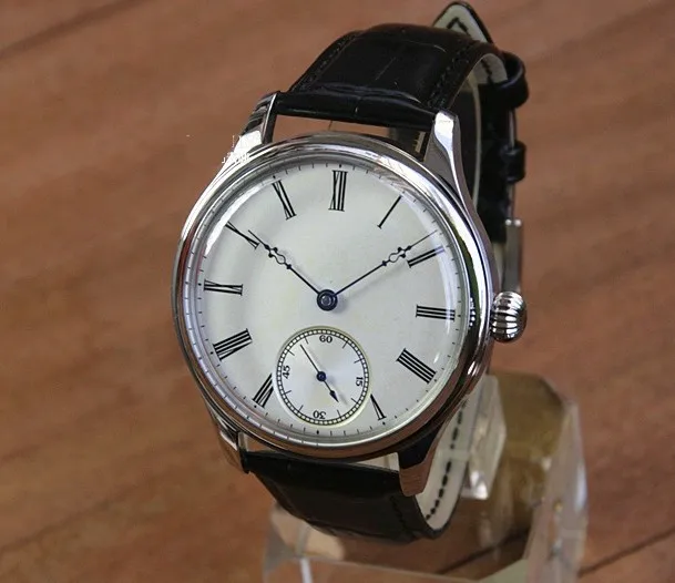 44 мм GEERVO выпуклый зеркальный белый циферблат Азиатский 6497 17 драгоценностей