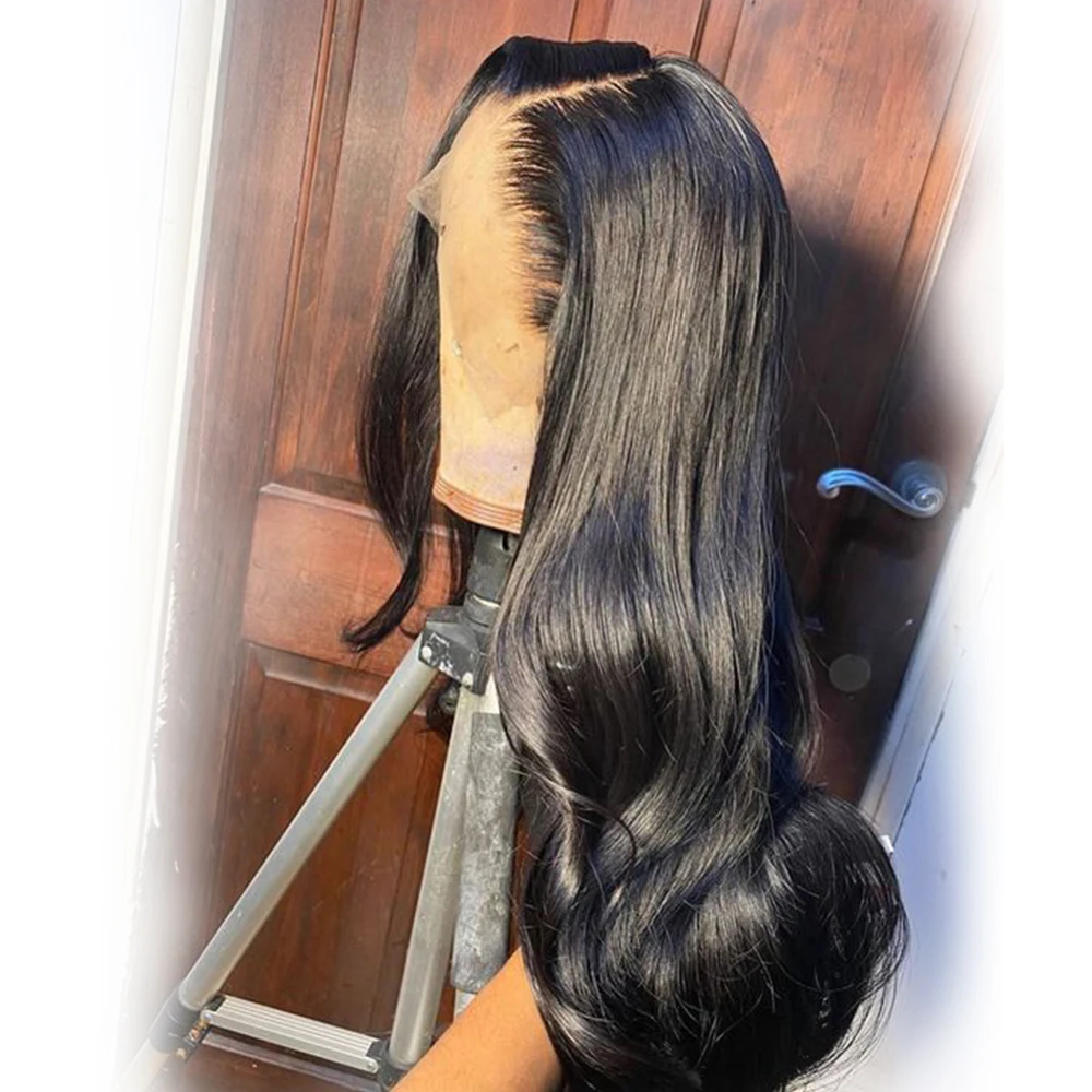 

200% Density Body Wave 13x4 Lace Front Human Hair Wigs Ocean Wave Brazilian Hair Pre Plucked Lace Frontal Wigs