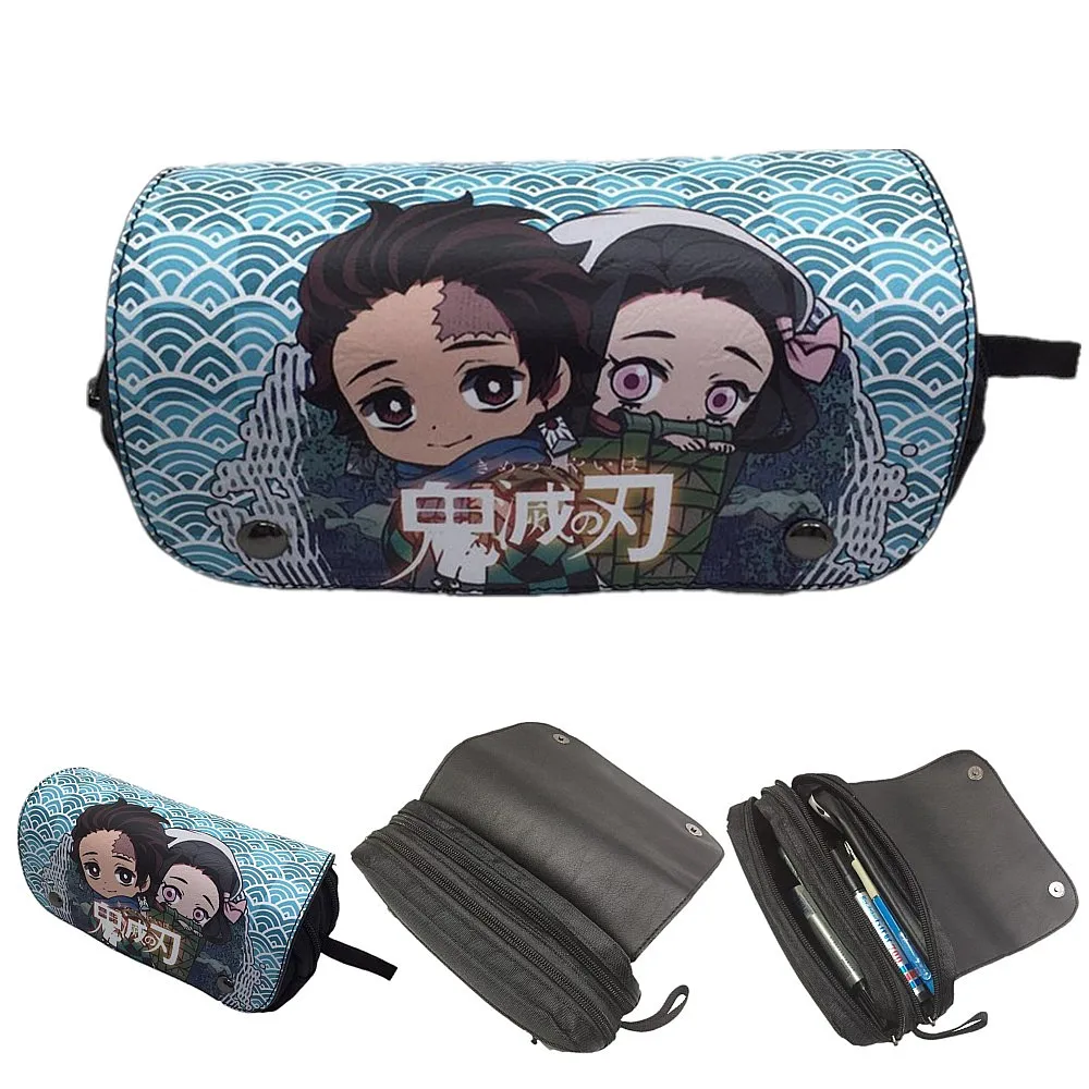 Аниме Демон убийца: Kimetsu без Yaiba Карандаш Чехол с рисунком пера сумки
