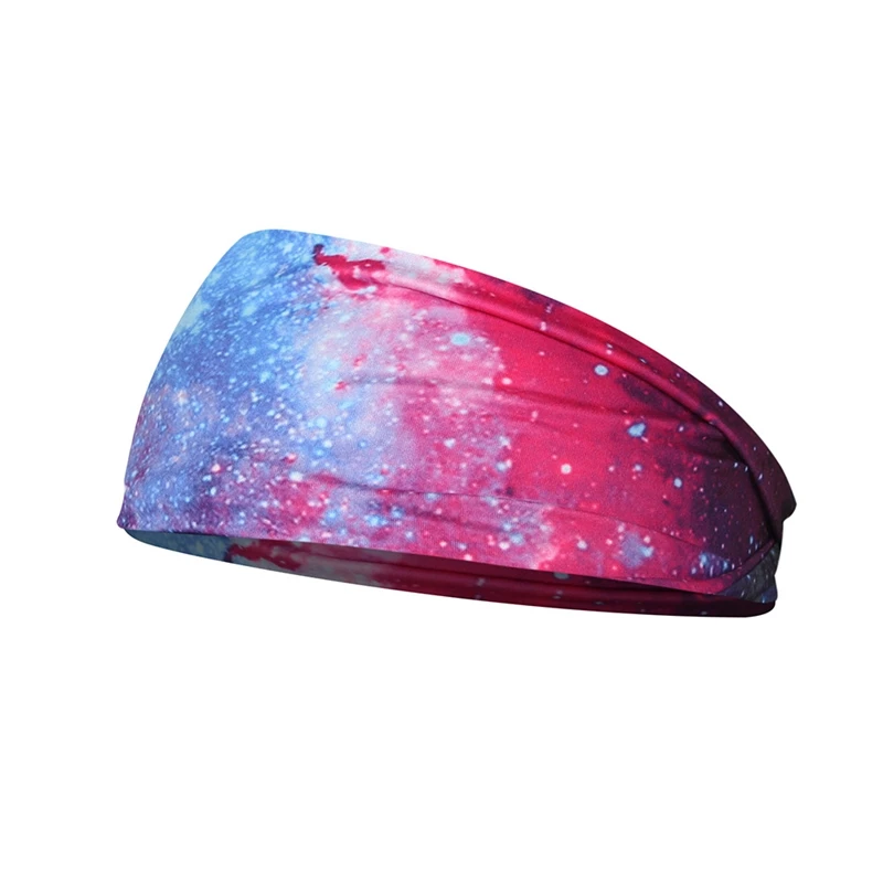 

Sweatband Digital Printing Sports Yoga Fitness Sweat-Absorbent Turban Fashion Trend Hair Band Quick Dry Breathable