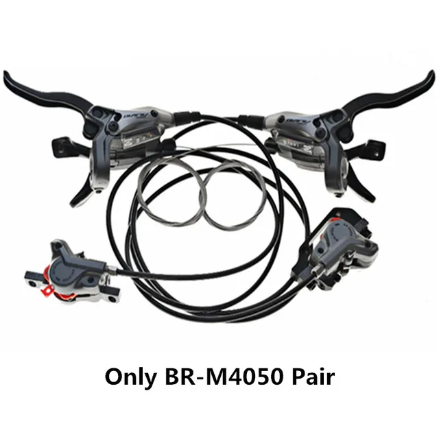 Only BR-M4050 Pair SHIMANO ALIVIO BR-M4050 9 S/27 S 85 см-145 см масляный тормоз Горный велосипед палец циферблат дисковый тормоз последний и RT56 диск - Цвет: Only BR-M4050 Pair