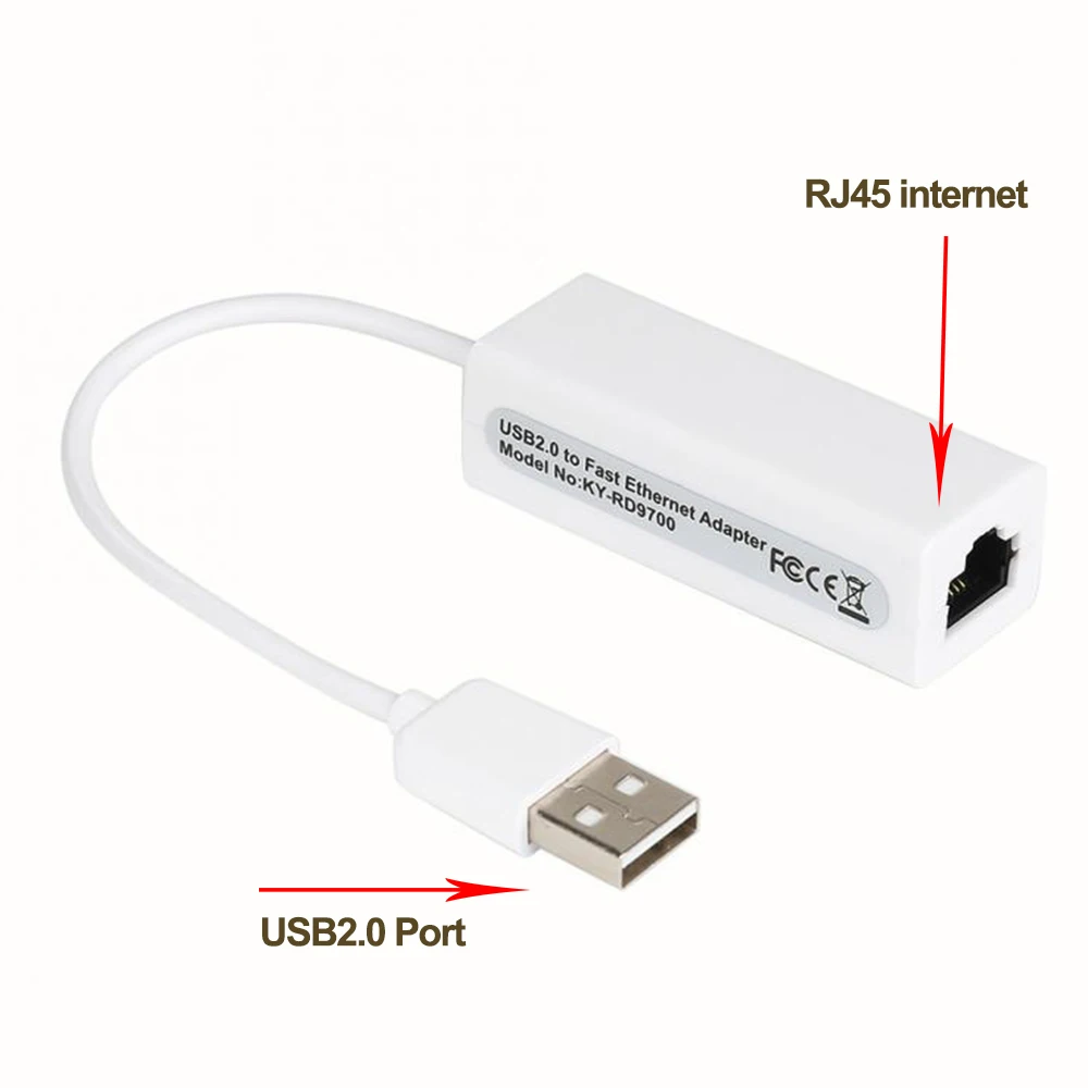 USB Ethernet Adapter 10Mbps Network Card RJ45 C Lan For Windows 7/8/10 Laptop Computer D9700 Wired Internet Cable | Компьютеры и офис