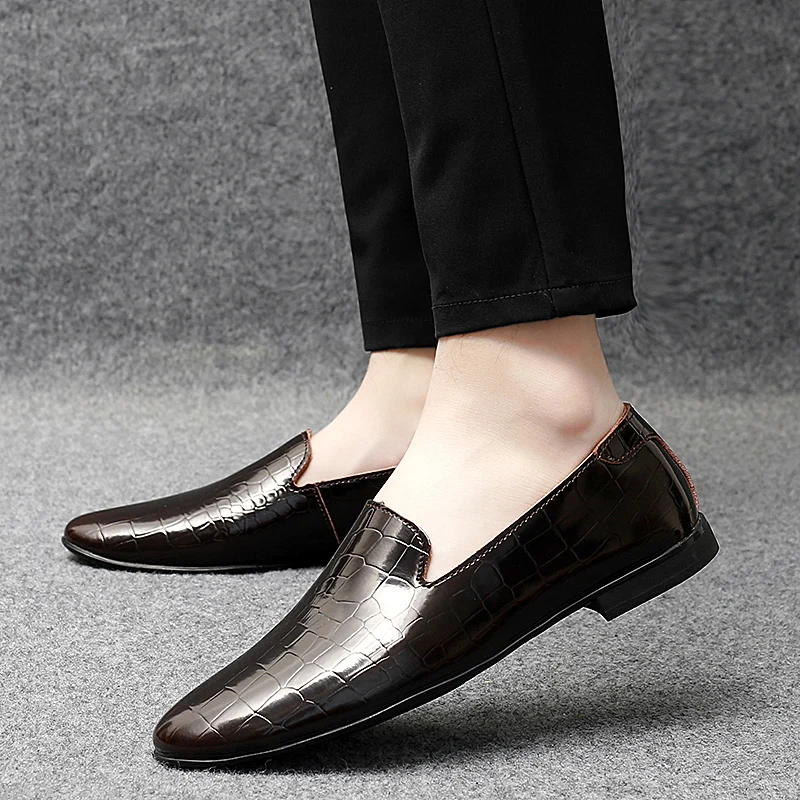 

Misalwa Summer / Winter Leather Men Flats Daily Office Men Penny Loafers Casual Soft Comfortable Moccasins for Men