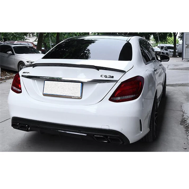 

FOR Benz E-class W205 Real Carbon Fiber Spoiler Accessories C180 C200 C300C260 Car Trunk Wing Spoiler 2015-2021 Brabus Style