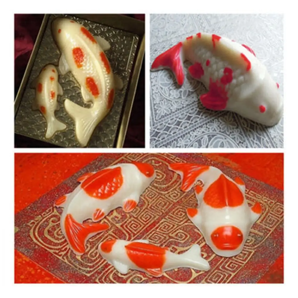 

Fish Plastic 3D Cake Chocolate Mould Jelly Handmade Sugarcraft Mold Baking Tool