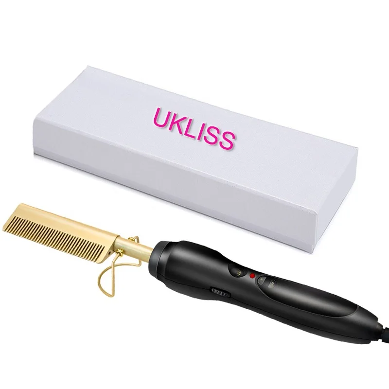gold with box 044 Одношаговый фен для волос и весло для укладки, щетка для укладки отрицательных ионов, Горячие воздушные лопасти, щетка для укладки, гладкая технология Frizz Ionic - Цвет: gold with box 044