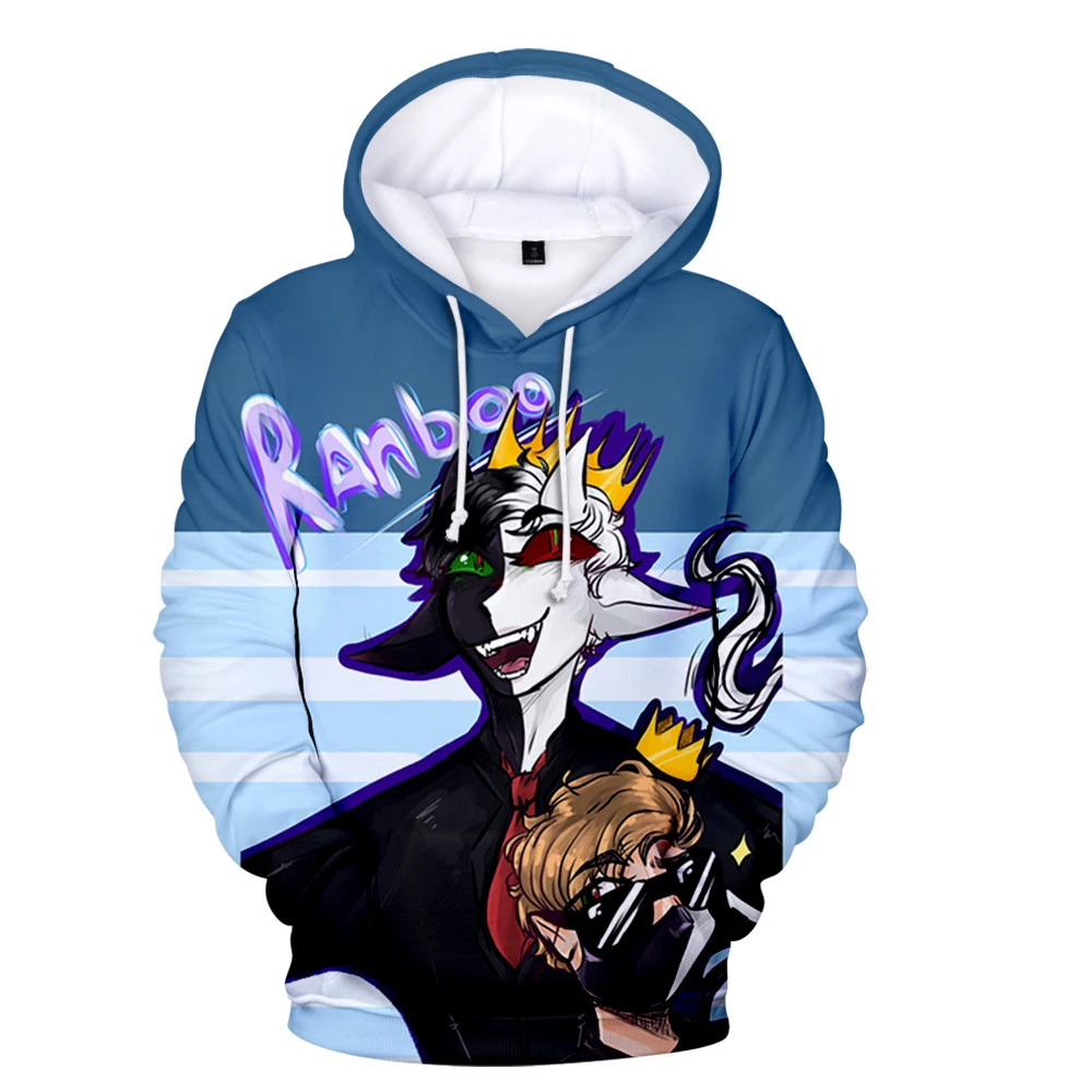 

2021 New Arrival Ranboo 3D Print Fashion Fall Winer Suit Hoodies Sportswear Hooded Kawaii Women/Men The hooded Clothes