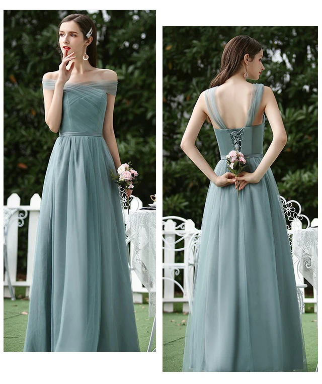 Крест накрест милое длинное платье для свадебной вечеринки женщин элегантные