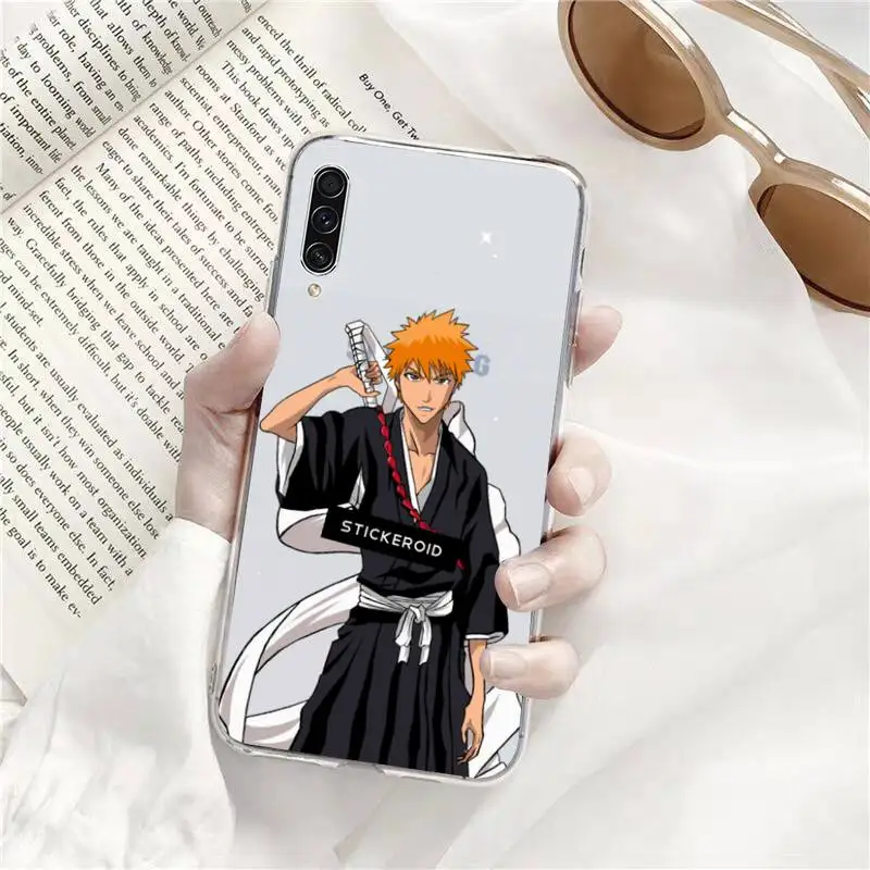 

Japanese Anime Bleach Phone Case Transparent for Samsung A71 S9 10 20 HUAWEI p30 40 honor 10i 8x xiaomi note 8 Pro 10t 11