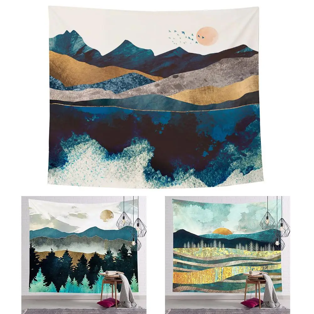 

Minimalist Landscape Tapestry Nordic Ins Restaurant Background Bedroom Tapestry Murals Background Decor Wall Home Bedside C I5L5