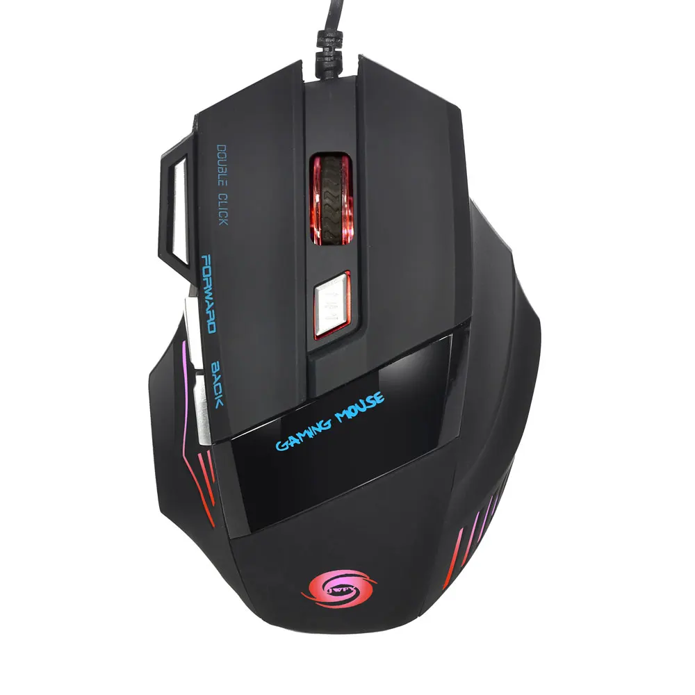

New Hot A868 Fantastic Alternating Light USB 2.0 7-Button Wired Game Mouse Black