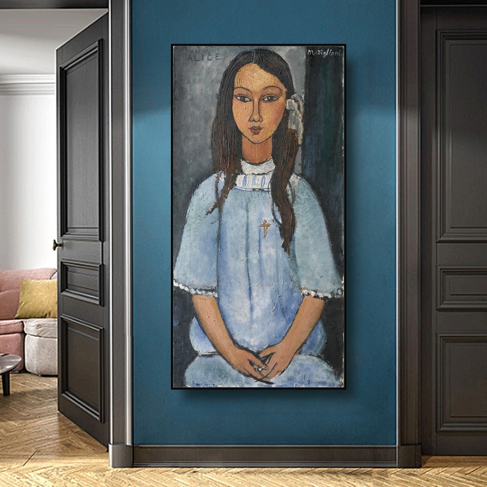 Alice by Amedeo Modigliani холст живопись каллиграфия постеры картинки настенные