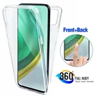 360  полный прозрачный чехол для телефона для xiaomi mi 10 t pro mi10 t xaiomi 10 t lite Свет Прозрачный мягкий силиконовый Мобильный телефон противоударный чехол