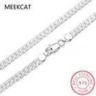 Цепочка унисекс из серебра 925 пробы, с плоской цепочкой 5 мм