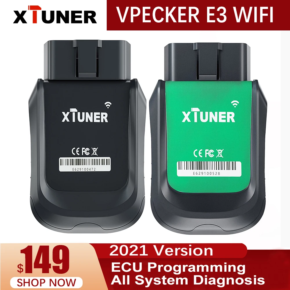 

XTUNER VPECKER E3 EasyDiag V10.4 Wifi Multilanguage OBDII Diagnostic Tool Full Systems Auto Scanner for America,Europe,Asia car