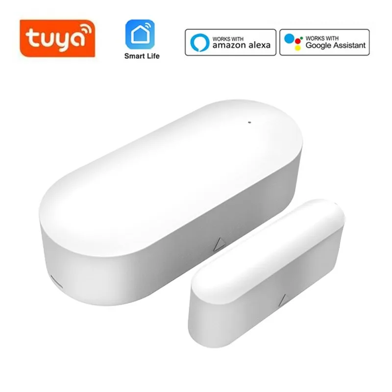 

Tuya Smart Home WiFi Door Sensor Window Detector Security Protection Alert App Notification Magnetic Security Alarm Sensor