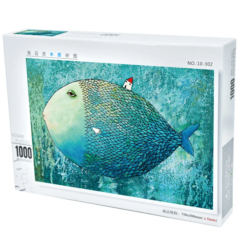 

Wooden Puzzles 1000 Pieces Cartoon Anime Spirited Away Totoro Jigsaw Educational Kids Adult Antistress Brain Teaser Puzzles Toys