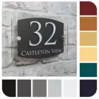 Современный акриловый домашний знак с номером на заказ