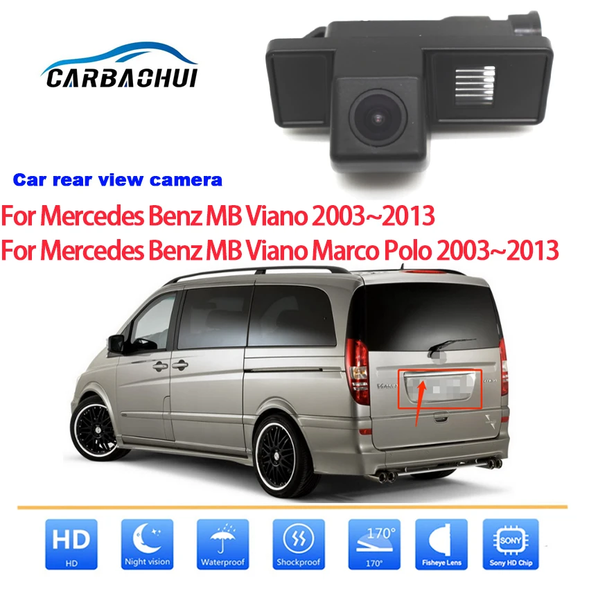 

Car Reverse Parking Camera For Mercedes Benz MB Viano Marco Polo 2003~2019 CCD full HD Night Vision Rear View Camera Waterproof