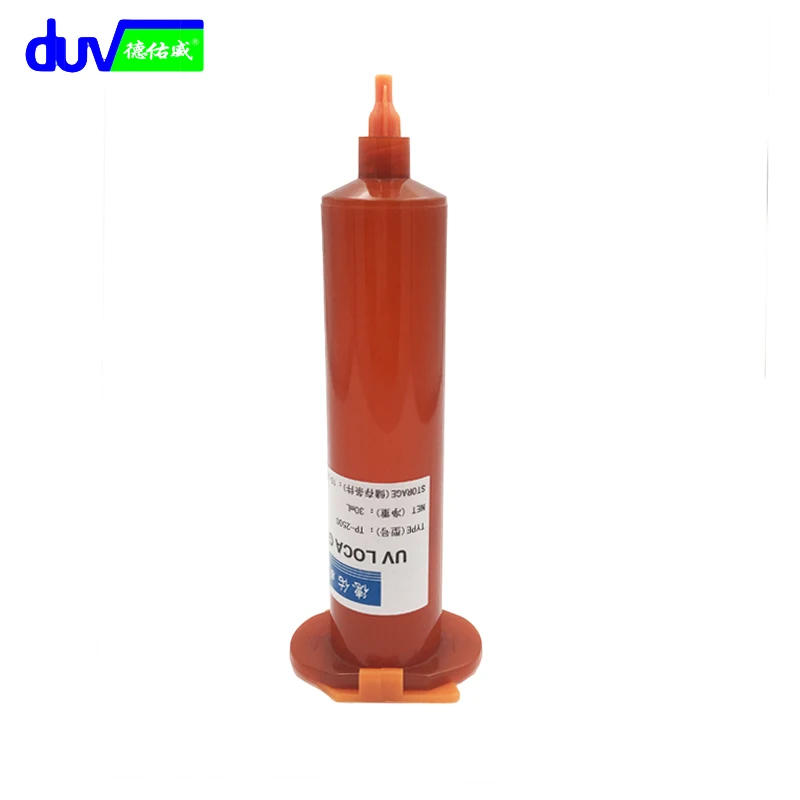 DUV TP 2500 LOCA Жидкий оптический прозрачный клей tp УФ tp2500 для сенсорного экрана huawei
