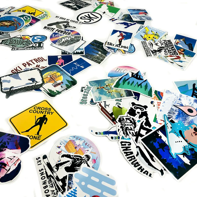 70 шт. спортивные модные лыжные наклейки для скрапбукинга, мотоцикла, лыжного багажа, компьютера, мотоцикла, игрушка, чемодан, Детская Наклейка