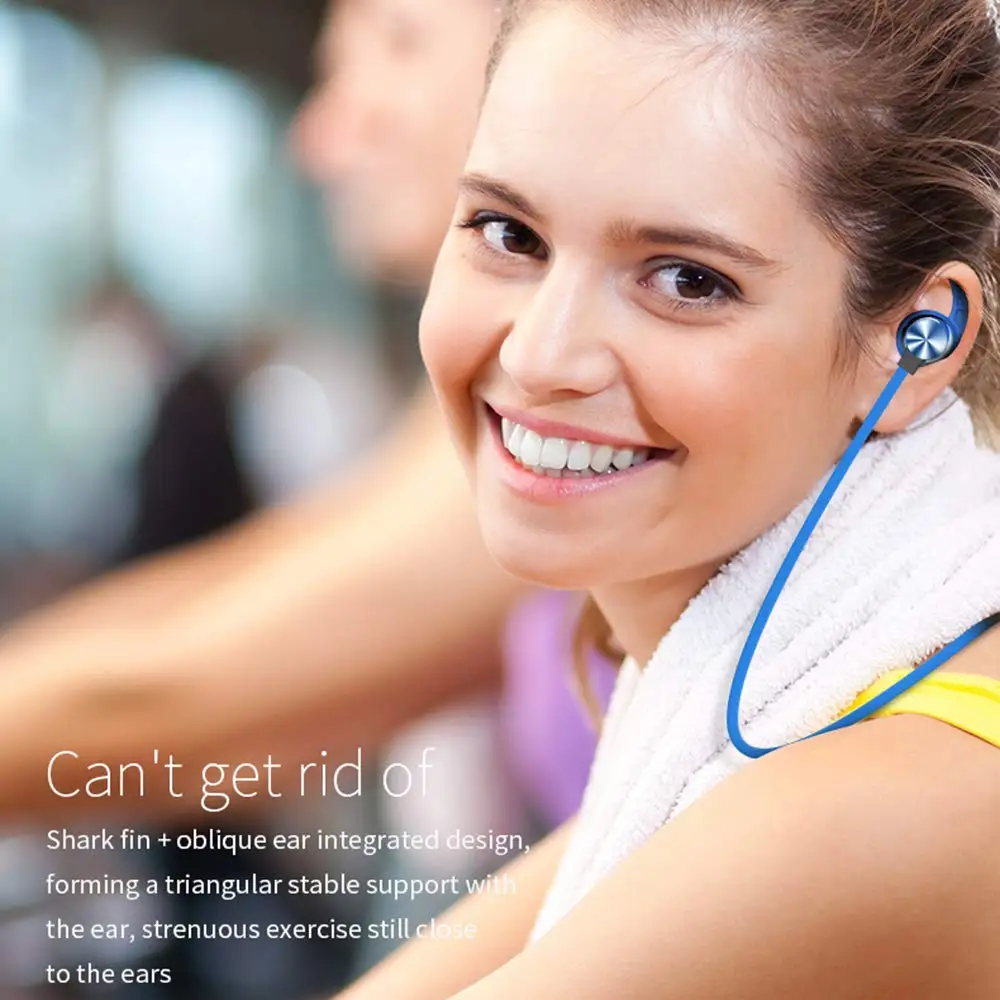 Fanshu Bluetooth наушники Беспроводные магнитные Спортивные Hands Free стереогарнитура