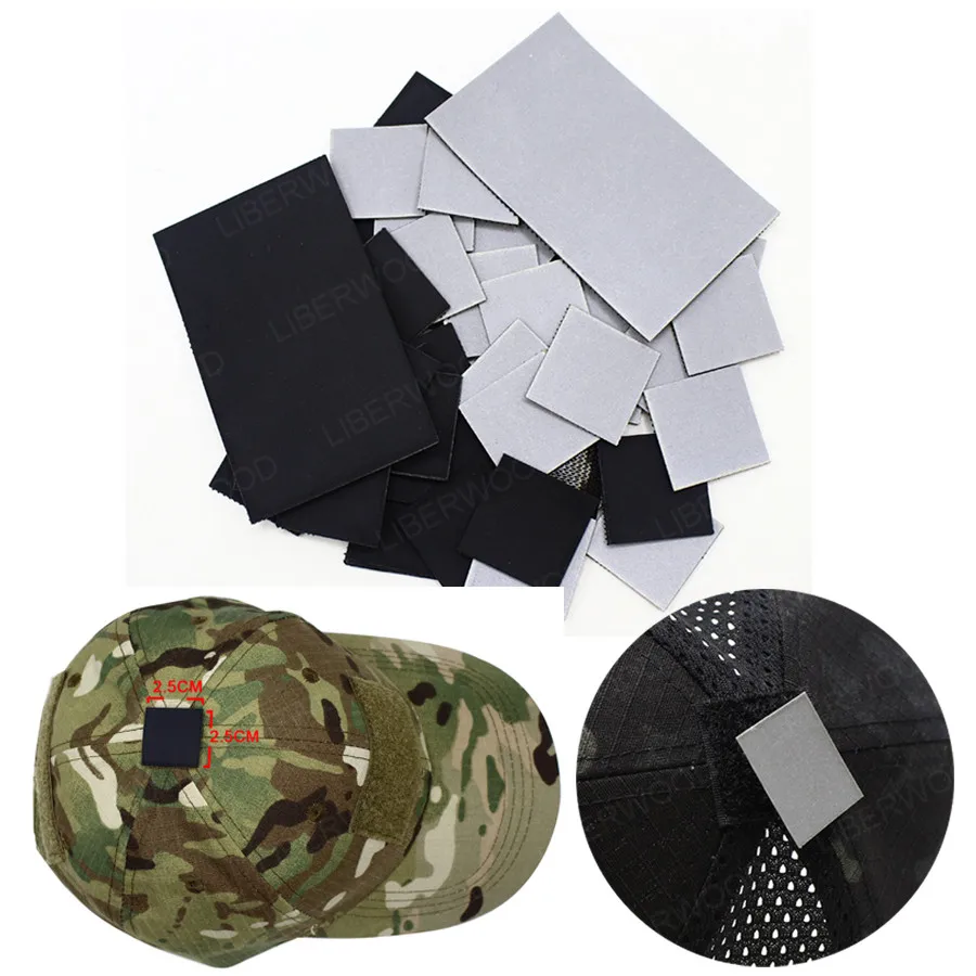 Тактический Инфракрасный ИК Светоотражающие квадраты клейкие наклейки нашивка