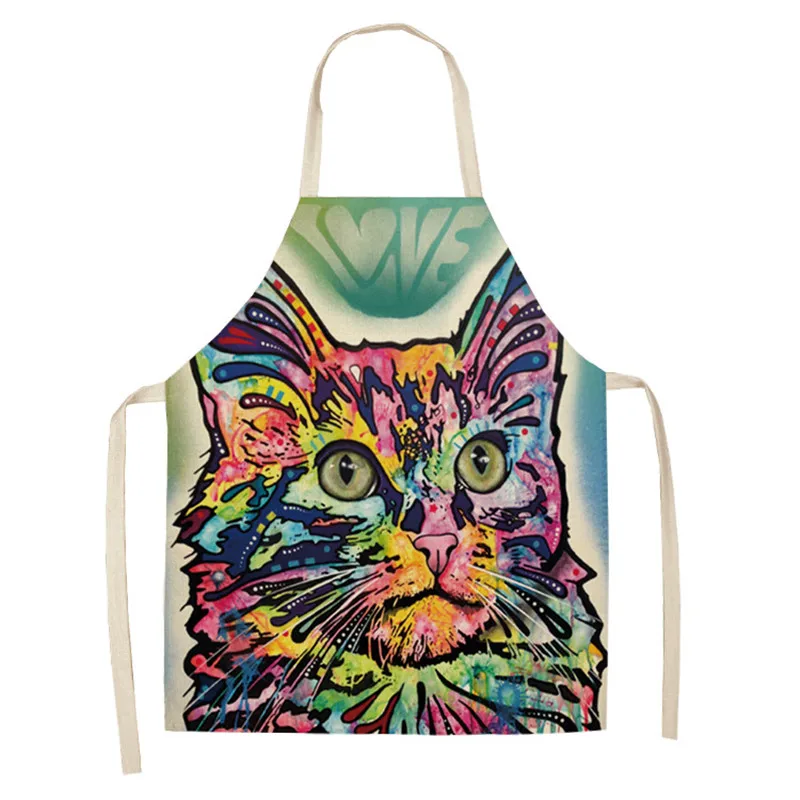 Передник для собаки Кухонные фартуки из хлопка и льна домашнего приготовления