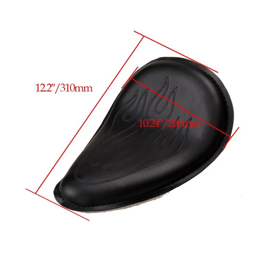 Posbay Кронштейн сиденья мотоцикла пружины пламя Кафе Racer Seat Selle ATV для Harley Honda Yamaha