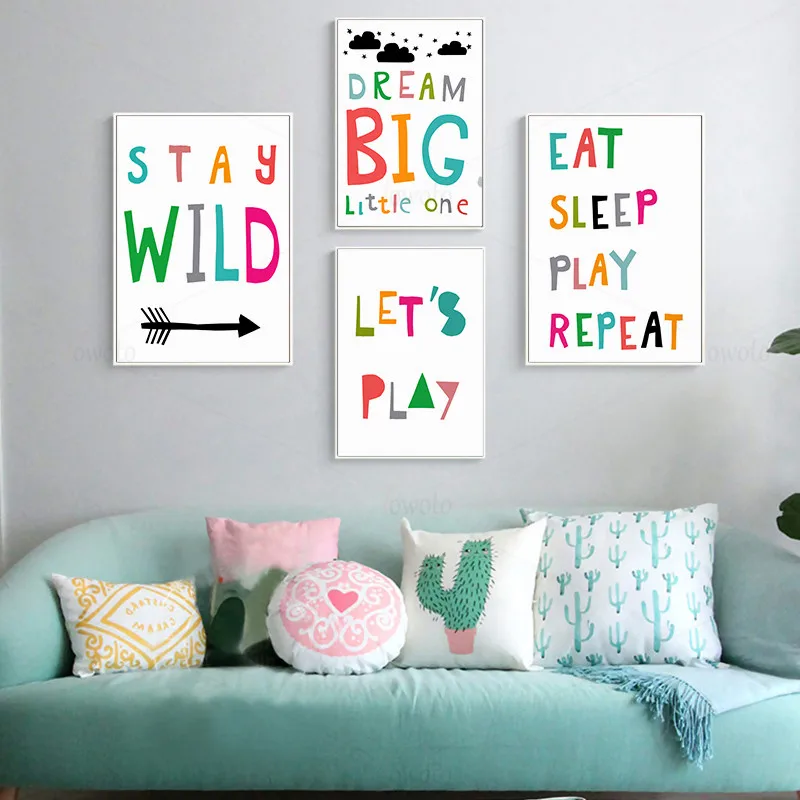 Радуга настенный Художественное вдохновение цитаты Плакаты и принты