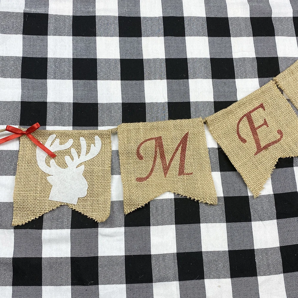 

Christmas Letter Paper Flag Banner Christmas Party Decoration Set Spiral Tag Cake Flag Xmas Tree Hanging Pendant