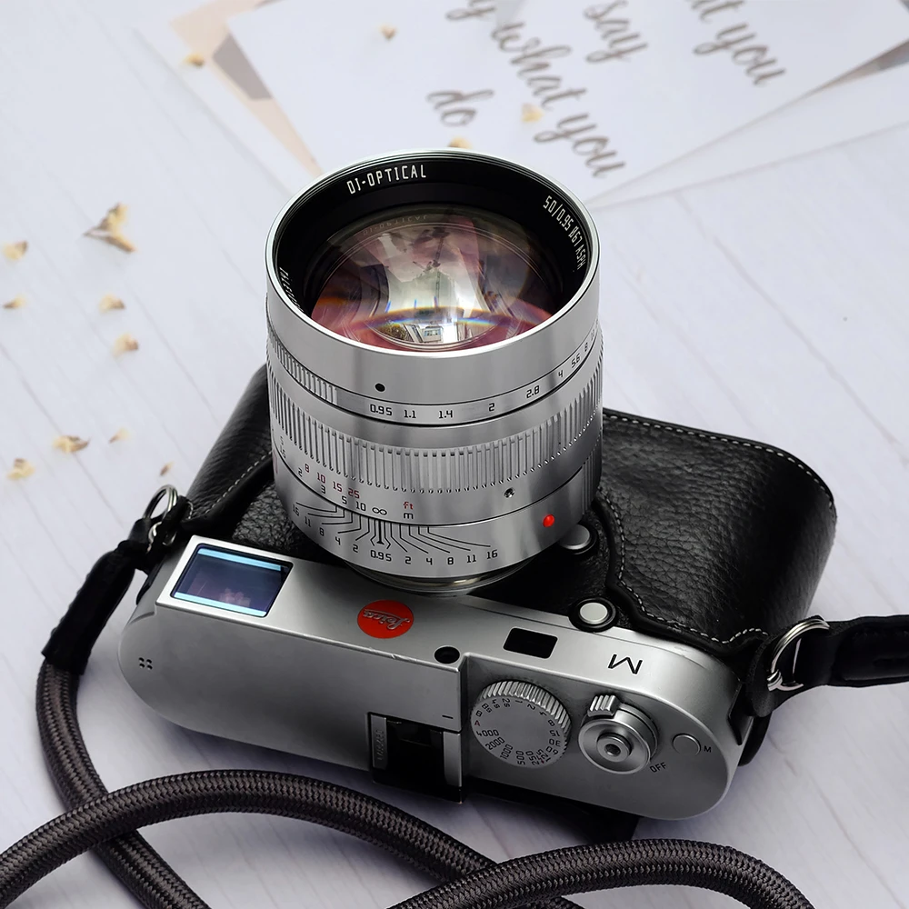 Объектив TTArtisan 50 мм F0.95 для камеры Leica M Mount M9 M10 Sony E Nikon Z Canon R Fuji FX|Объективы