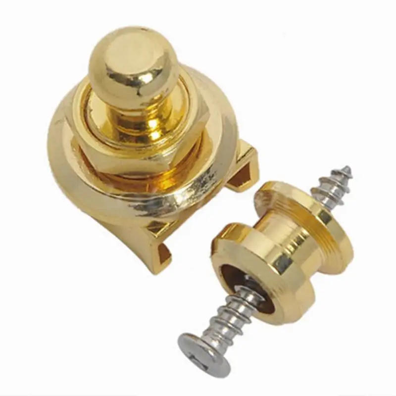 2 шт. ремешок гитары с кнопкой блокировки бандаж для противоскользящая