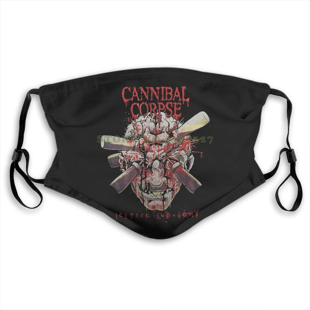 

Cannibal Dead Icepick Lobotomy Black для мужчин и женщин, мужские маски для лица