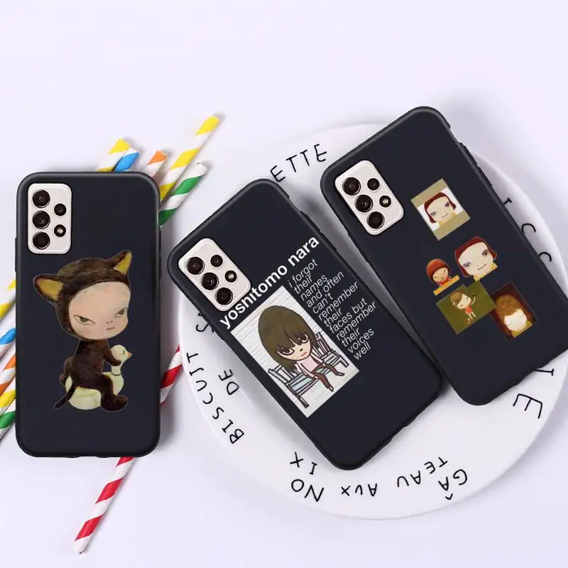 

Yoshitomo Nara Phone Case For Samsung A10 32 51 52 71 72 50 12 21S S10 S20 S21 note 10 20 Plus Fe Ultra