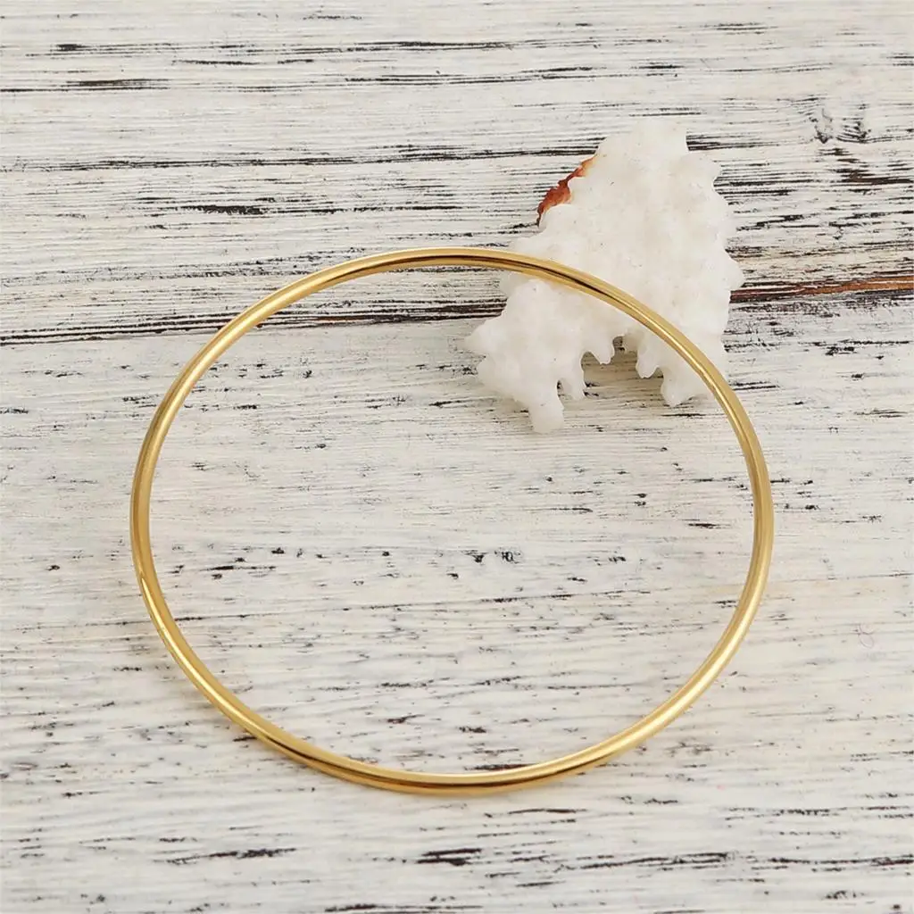 Браслеты из нержавеющей стали женские круглые браслеты цвета розового золота и